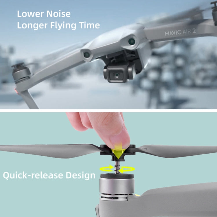 Sunnylife 7238F-1 For DJI Mavic Air 2 Low Noise Quick-release Propellers, For DJI Mavic Air 2 Gold, For DJI Mavic Air 2 Silver, 2 Pairs Sunnylife 7238F-1 For DJI Mavic Air 2 Low Noise Quick-release Propellers, For DJI Mavic Air 2 Gold, For DJI Mavic Air 2 Silver, 2 Pairs